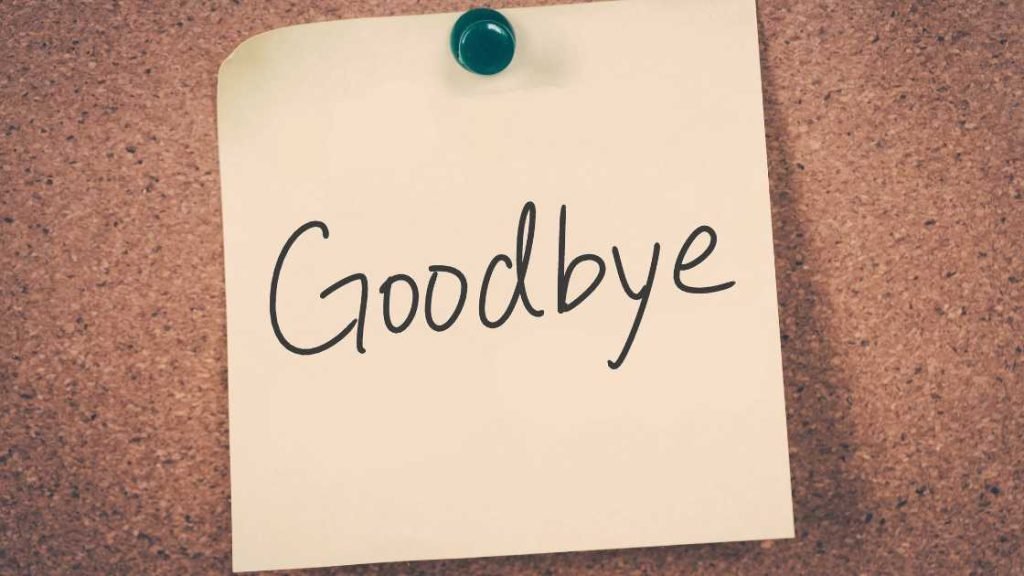 Digital Era Goodbyes