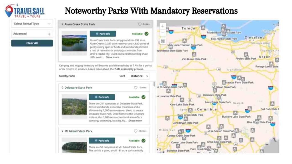 Noteworthy Parks With Mandatory Reservations