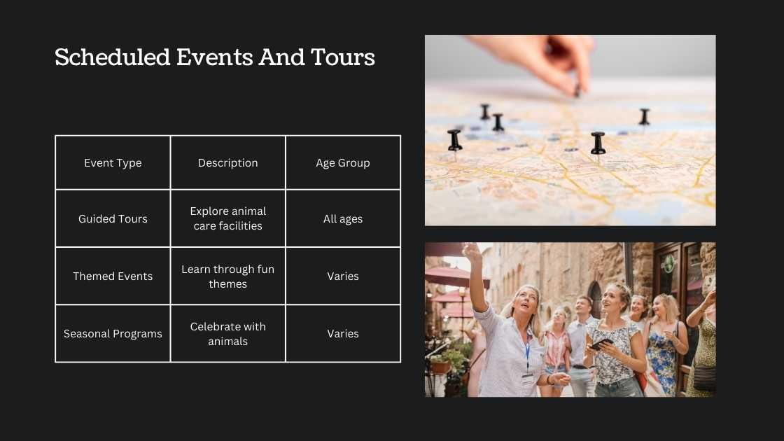 Scheduled Events And Tours